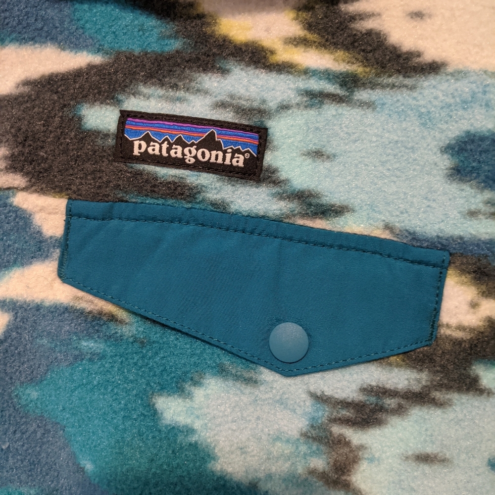 Patagonia Synchilla Snap T Trout Tales Medium - Picture 2 of 9